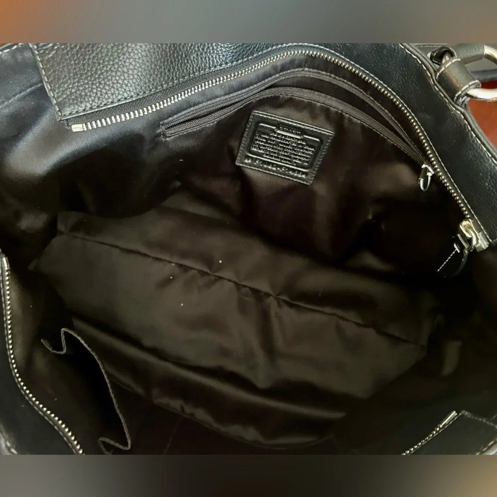 Coach Black Leather Business Tote - Picture 10 of 10